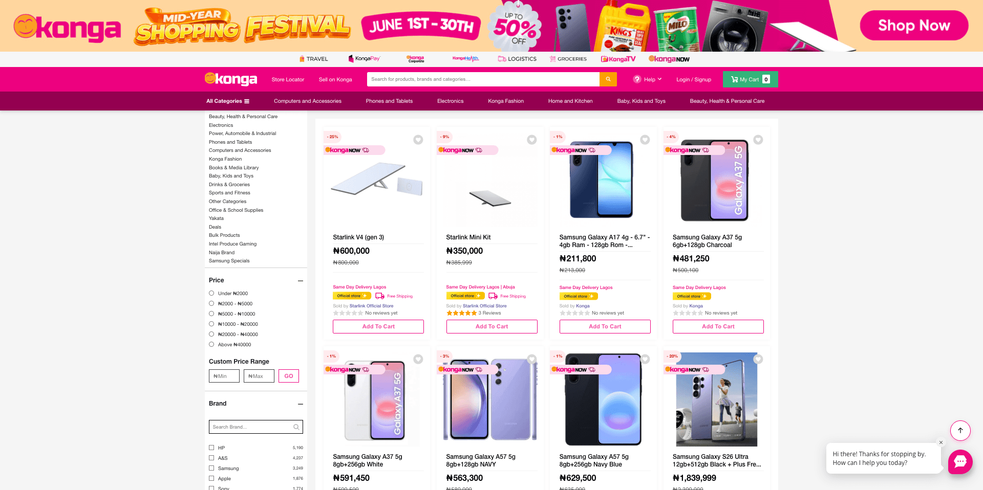 Konga E-commerce platform thumbnail